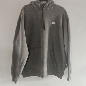 Nike Dark Gray Drawstring Hooded Sweatshirt XXL
